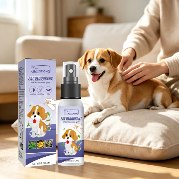 Pet Deodorant Spray for Fresh, Moisturized Skin