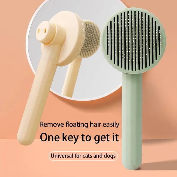Pet Hair Removal Self-Cleaning Slicker Brush