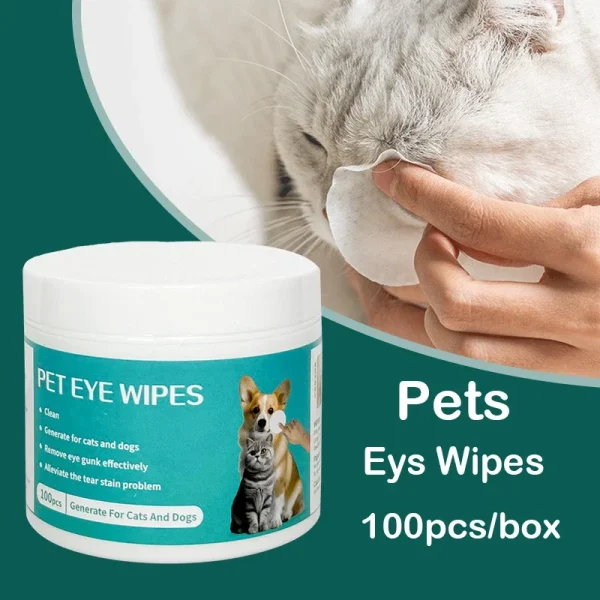 Pet Eye Wipes for Tear Mark Cleaning