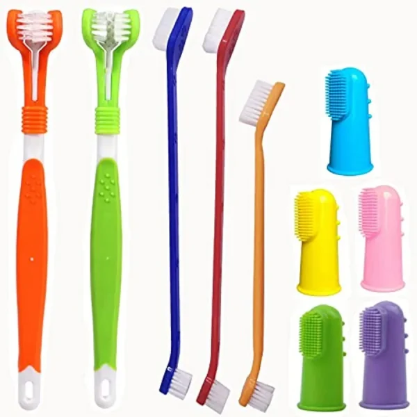 10-Piece Multi-Head Pet Dental Toothbrush Set
