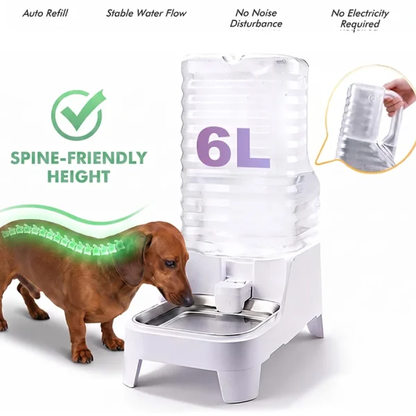 6L Elevated Gravity Pet Water Dispense