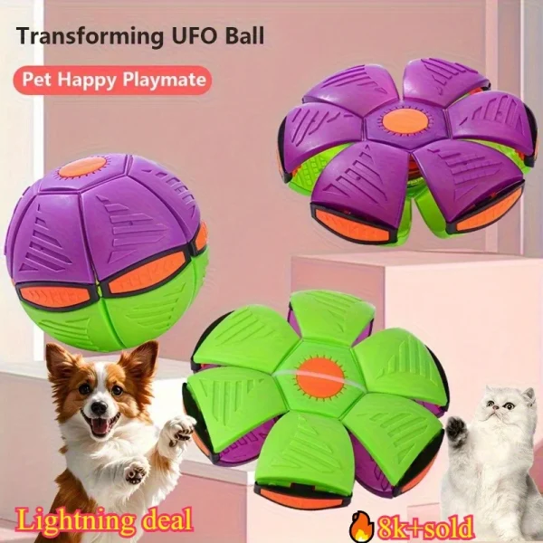 Durable UFO Interactive Dog Chew Toy
