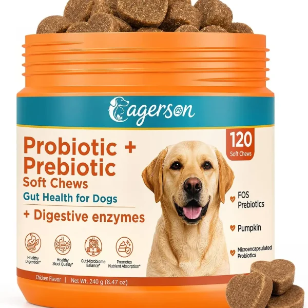 Dog Probiotic Soft Chews for Digestion Support