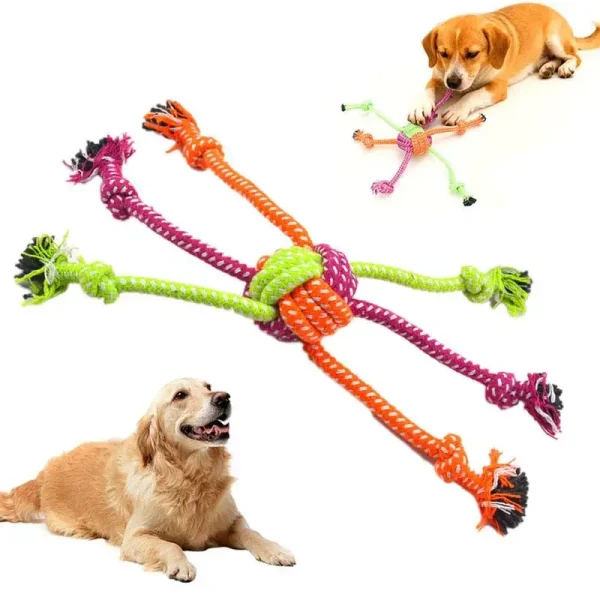 Durable Bite-Resistant Interactive Dog Rope Toy